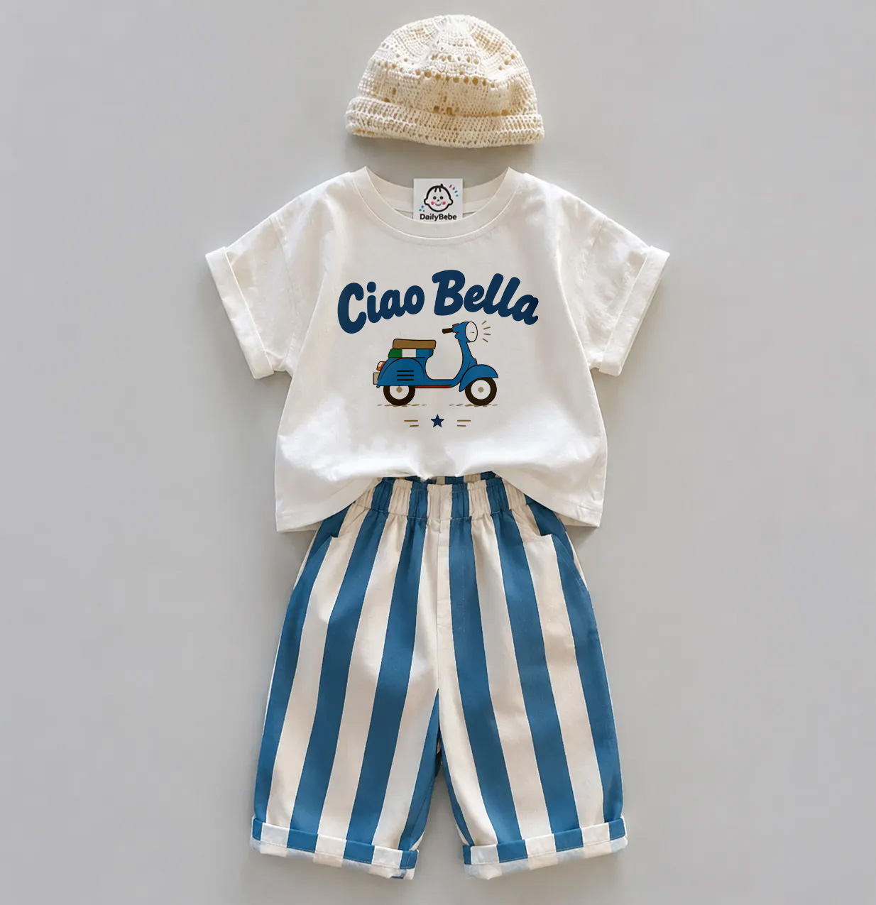 CIAO BELLA Baby Toddler Motorcycle 2-Piece Set