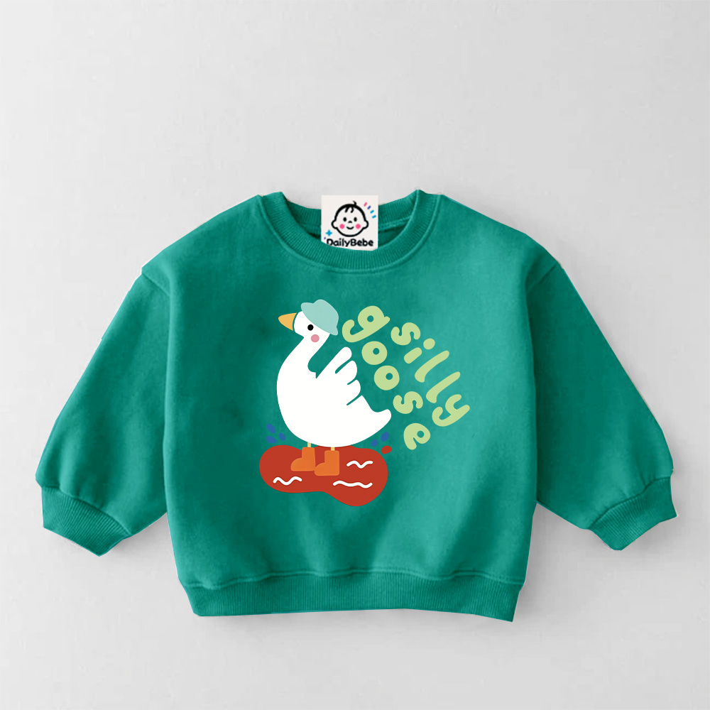 SILLY GOOSE ON THE LOOSE Baby & Kids Sweatshirt