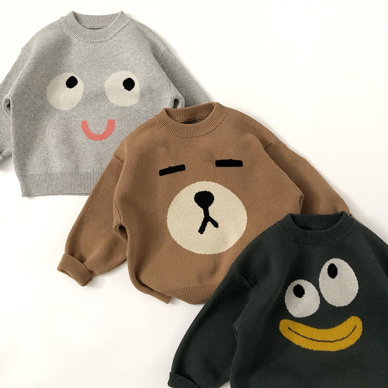 Toddler Emoticon Pullover Sweater