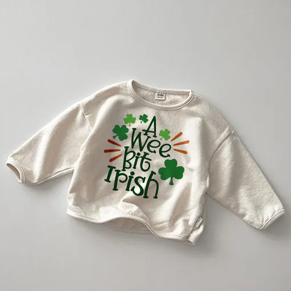 A WEE BIT IRISH Baby Toddler Slogan Loose T-Shirt