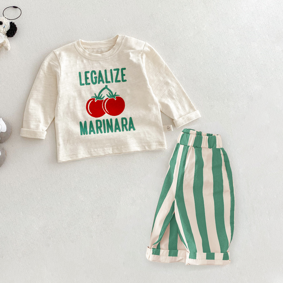 LEGALIZE MARINARA Baby Toddler Tomato 2 Piece Set