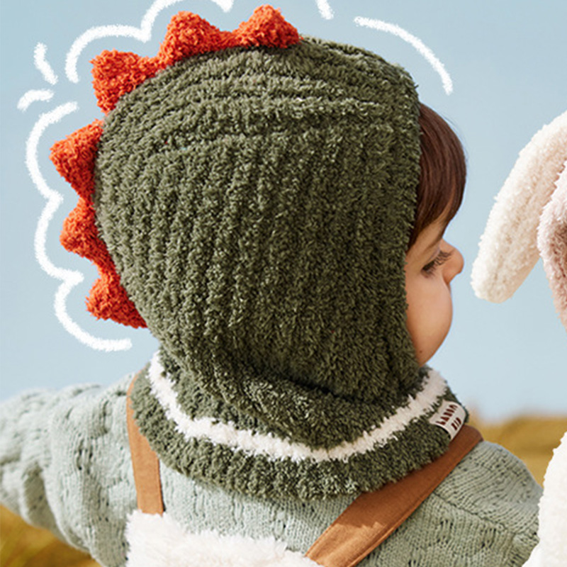 Baby Dinosaur Ear and Neck Protection Beanie
