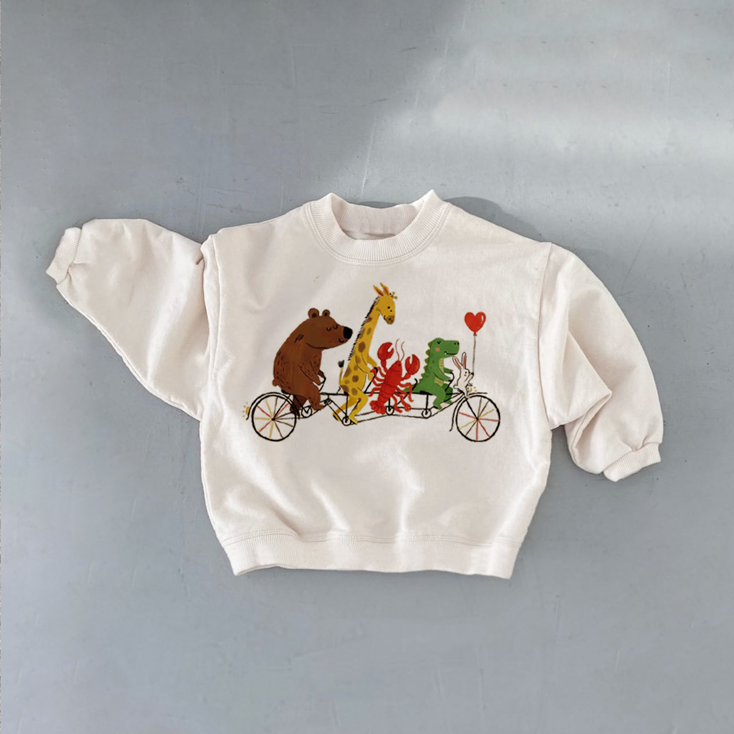 Baby & Kids Animals Riding Bikes Sweatshirt
