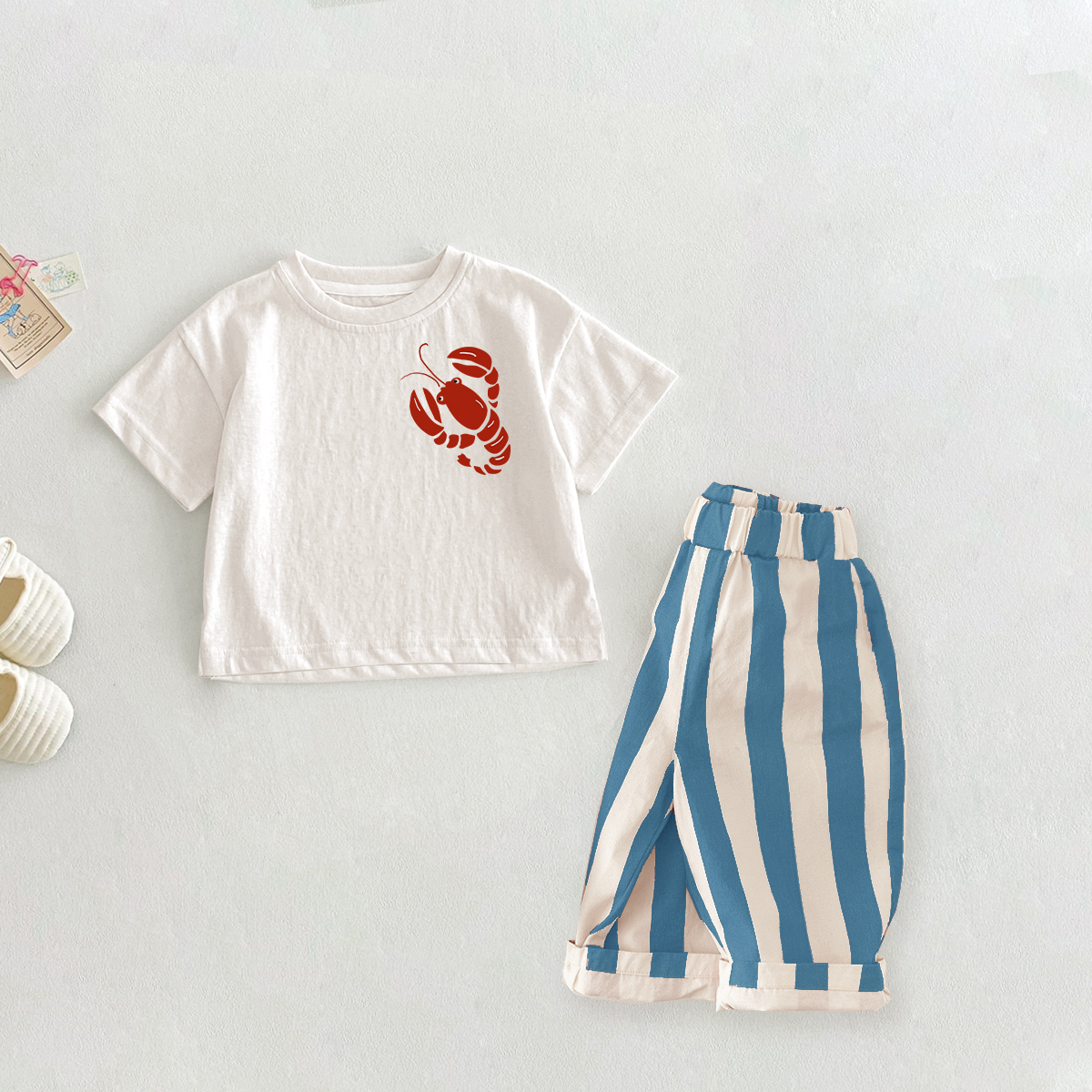 Baby Toddler Lobster Pattern 2 Piece Set