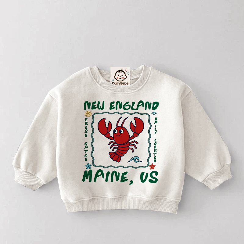 NEW ENGLAND MAINE US Baby & Kids Lobster Sweatshirt