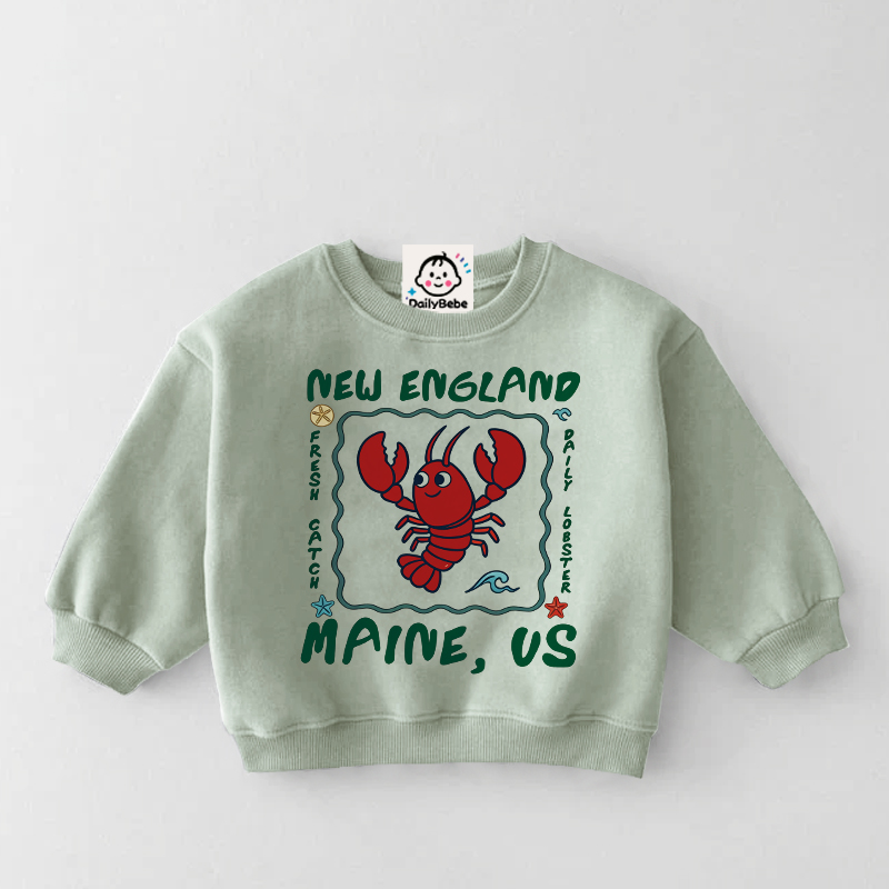 NEW ENGLAND MAINE US Baby & Kids Lobster Sweatshirt