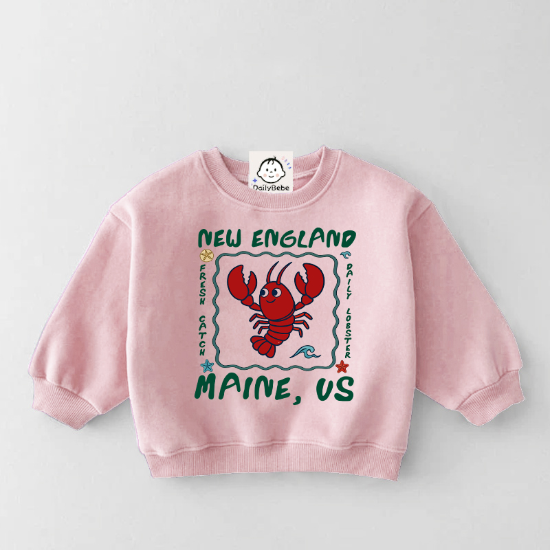 NEW ENGLAND MAINE US Baby & Kids Lobster Sweatshirt