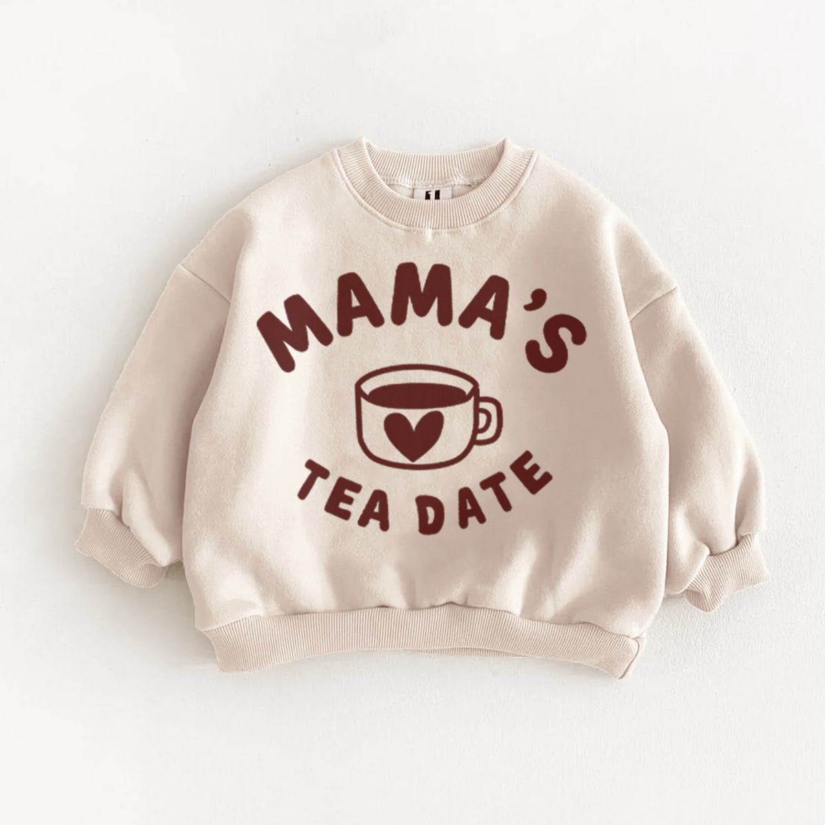 MAMA'S TEA DATE Family Slogan Sweatshirt