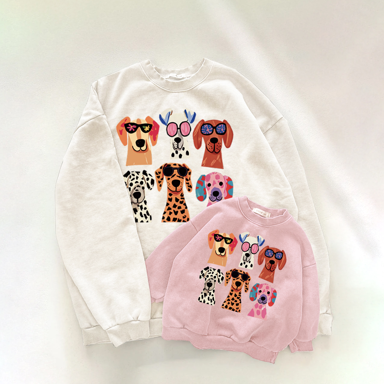 Family Dogs Pattern Sweatshirt