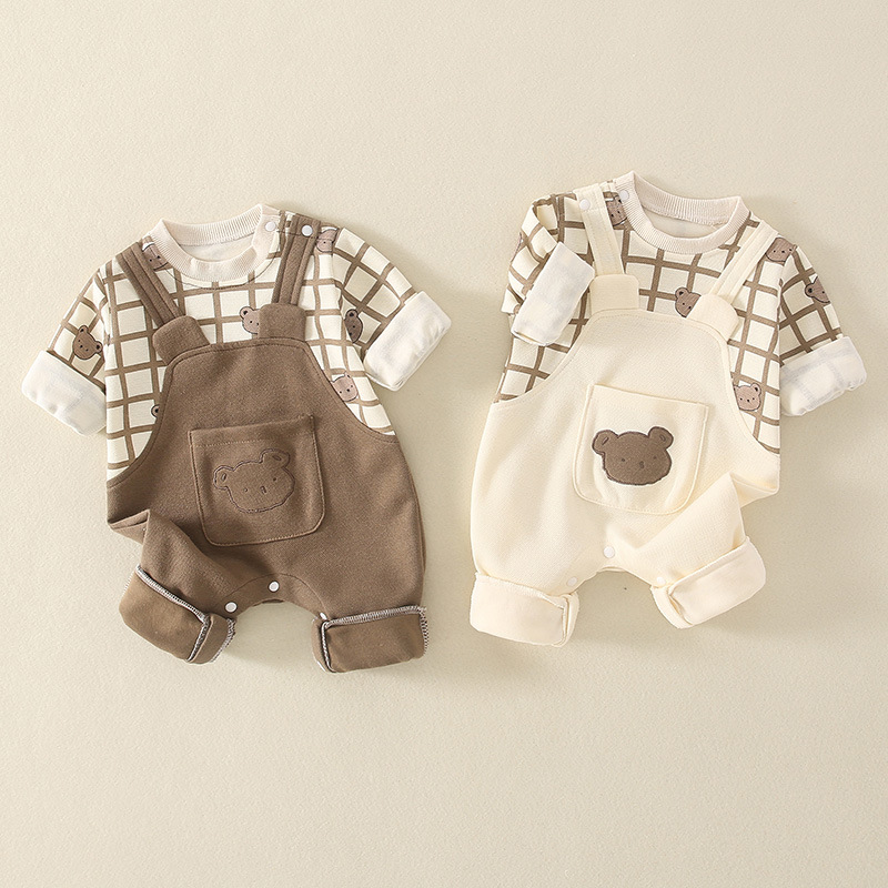 Baby Bear Plaid Romper