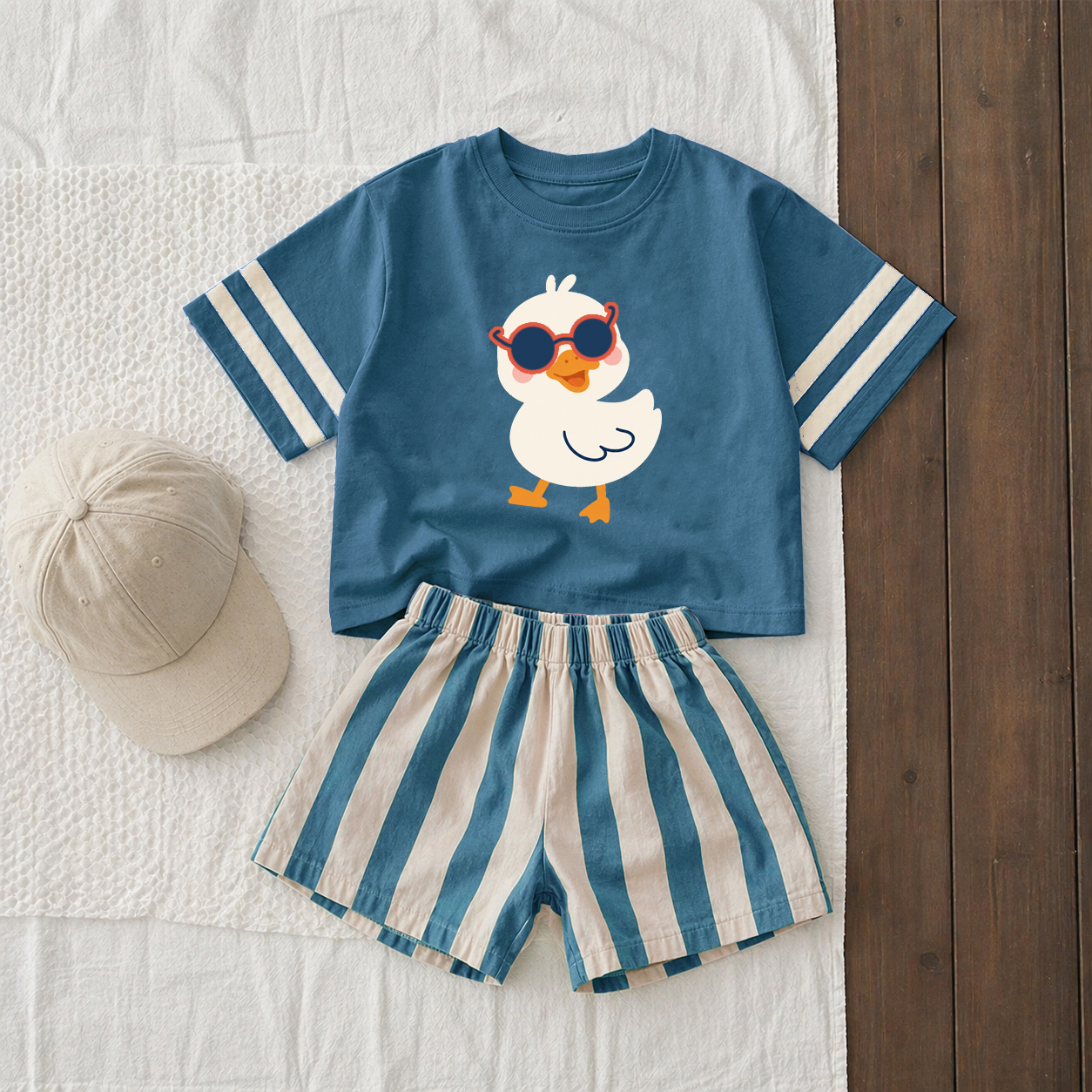 Baby & Kids Goose Tee and Shorts Sets