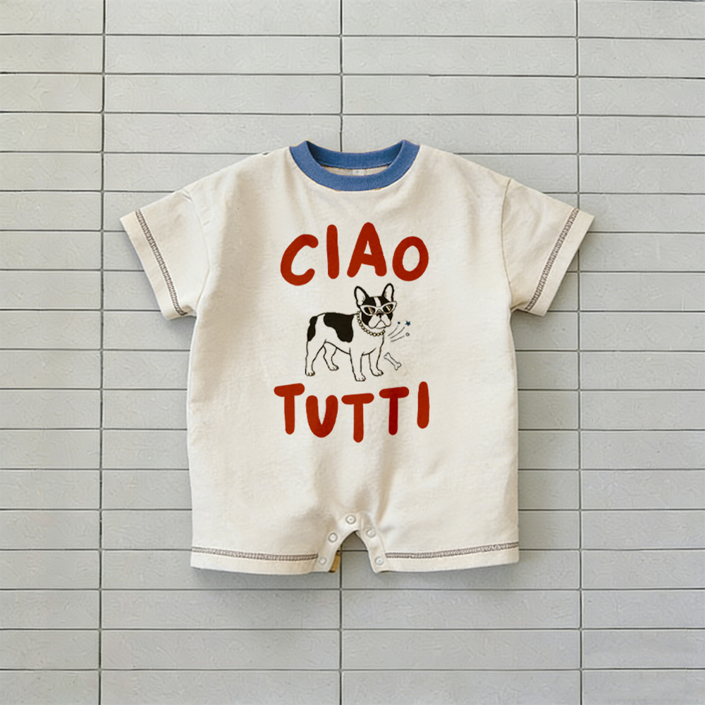 The CIAO TUTTI Baby Bulldog T-shirt Romper
