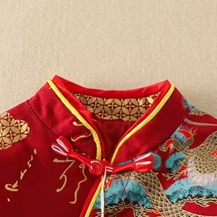 Baby Boy/Girl Crane Tree Cheongsam Romper