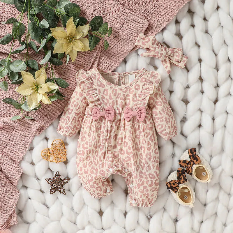 Baby Girl Bows Romper with Headband