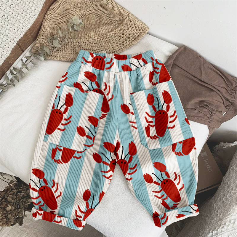Baby & Kids Lobter Stripe Pattern Pants