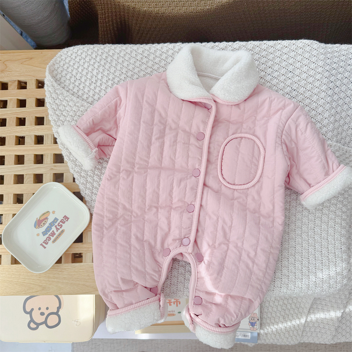 Baby Thermal Fleece-Lined Romper 
