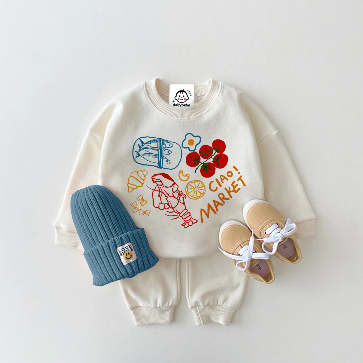 Baby Toddler Alphabet 2-Piece Sweatshirt Set