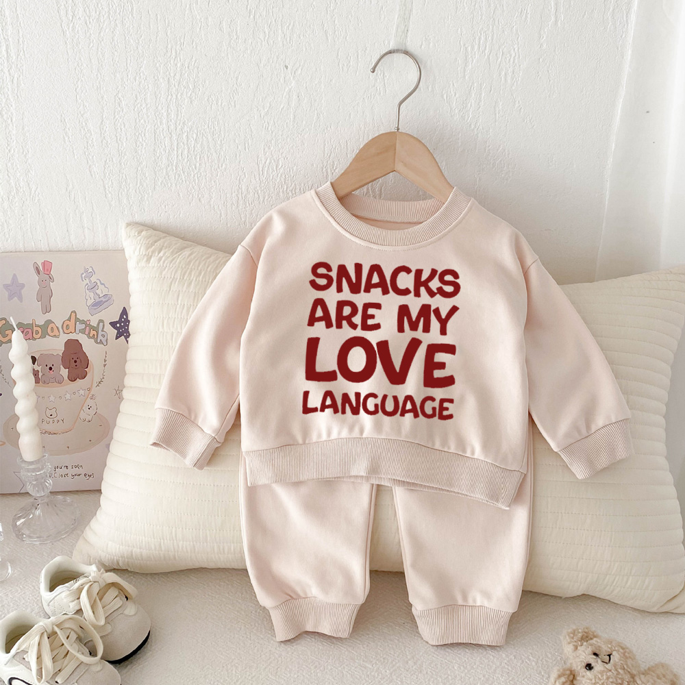 SNACKS ARE MY LOVE LANGUAGE  Baby 2-Piece Set