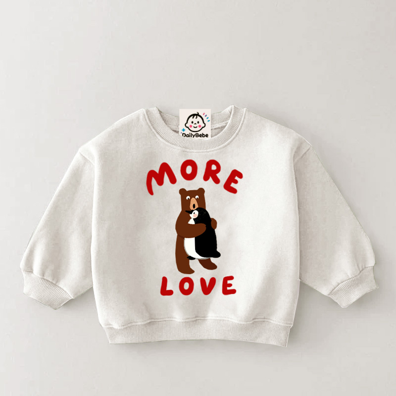 MORE LOVE Baby & Kids Bear Penguin Sweatshirt
