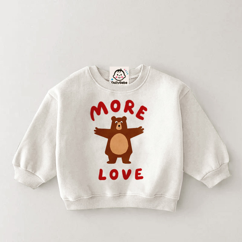 MORE LOVE Baby & Kids Bear Sweatshirt