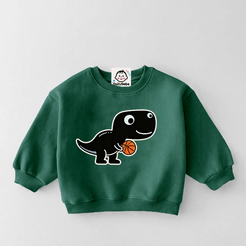 Baby Toddler Dino Basketball Sweatshirt