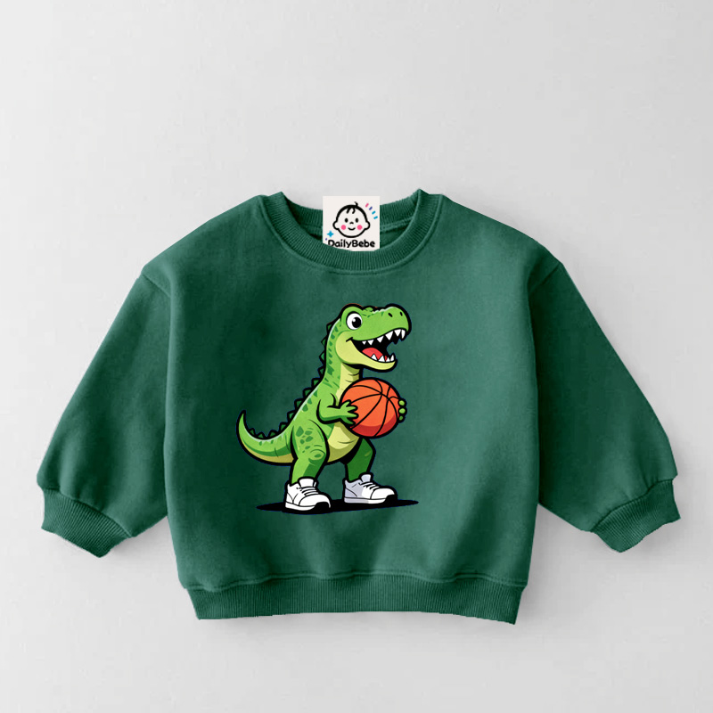 Baby Toddler Dino Basketball Sweatshirt