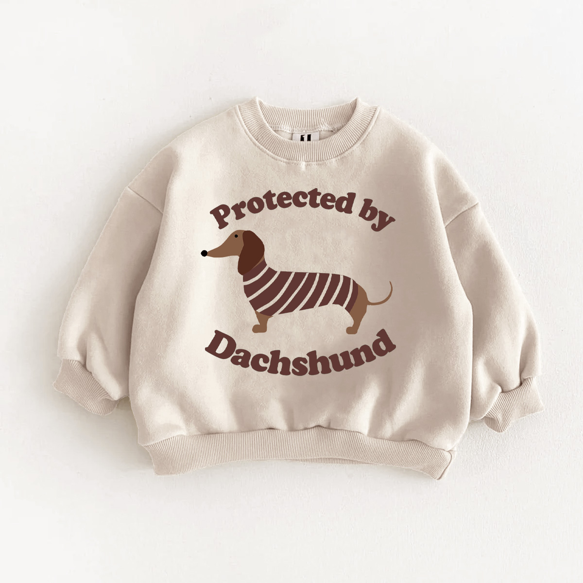 PROTECTED BY DACHSHUND Baby & Kids  Sweatshirt