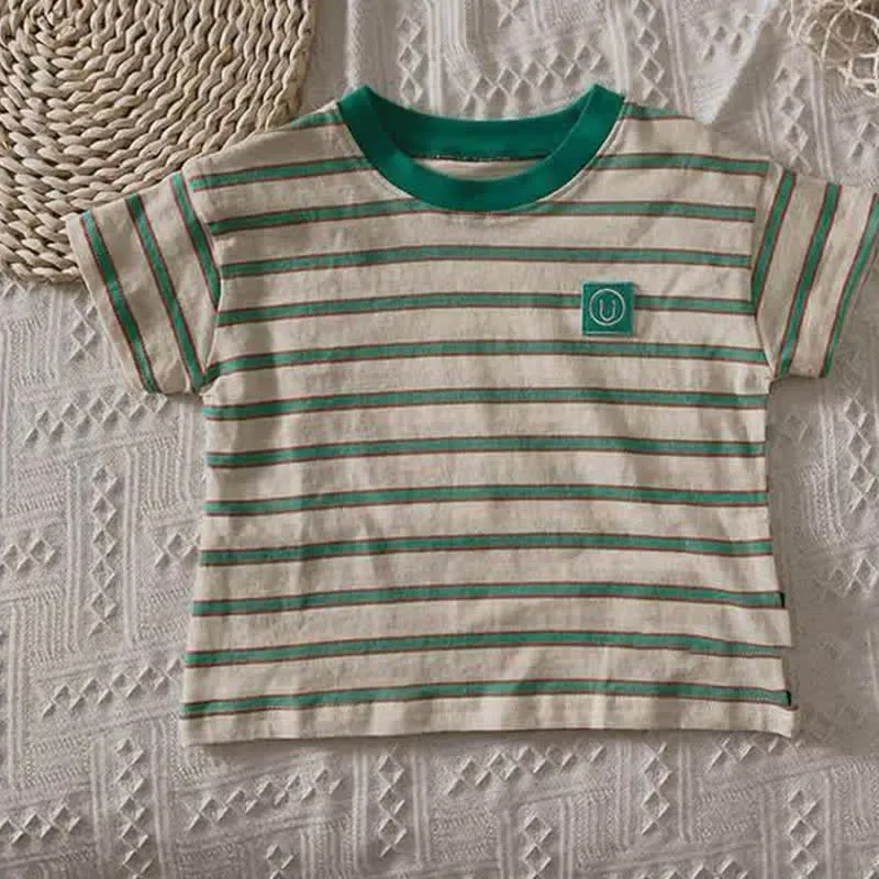 Toddler Contrast Color Stripe T-Shirt