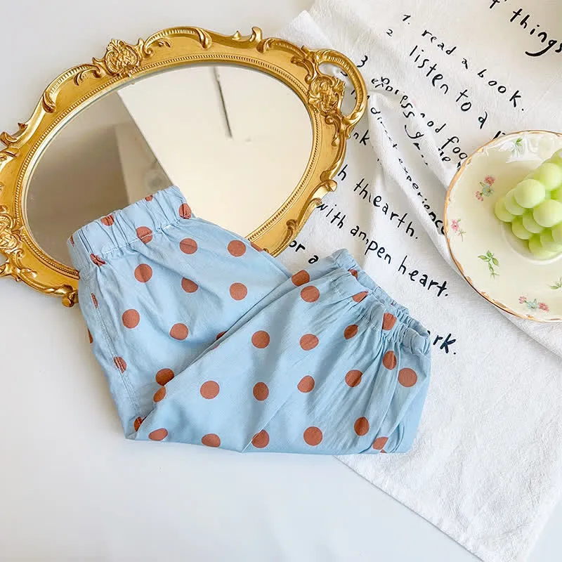 Baby Loose Duck Bear Dots Plaid Pants