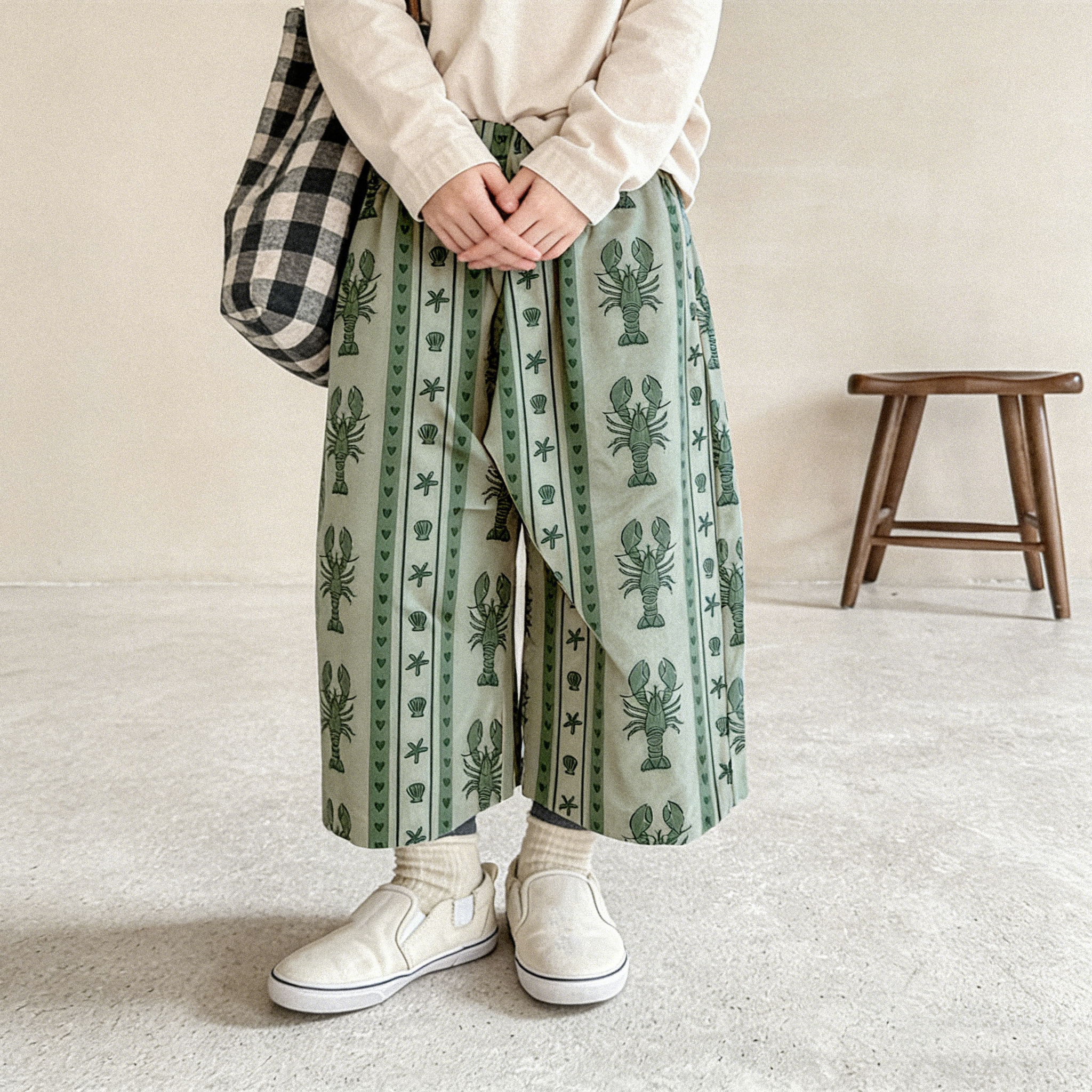 Baby & Kids Lobster Shell Stripe Print Pants