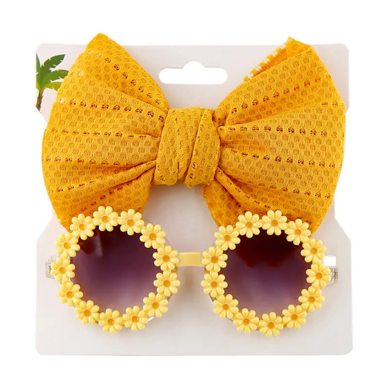 Baby Flower Sunglasses and Headband Set