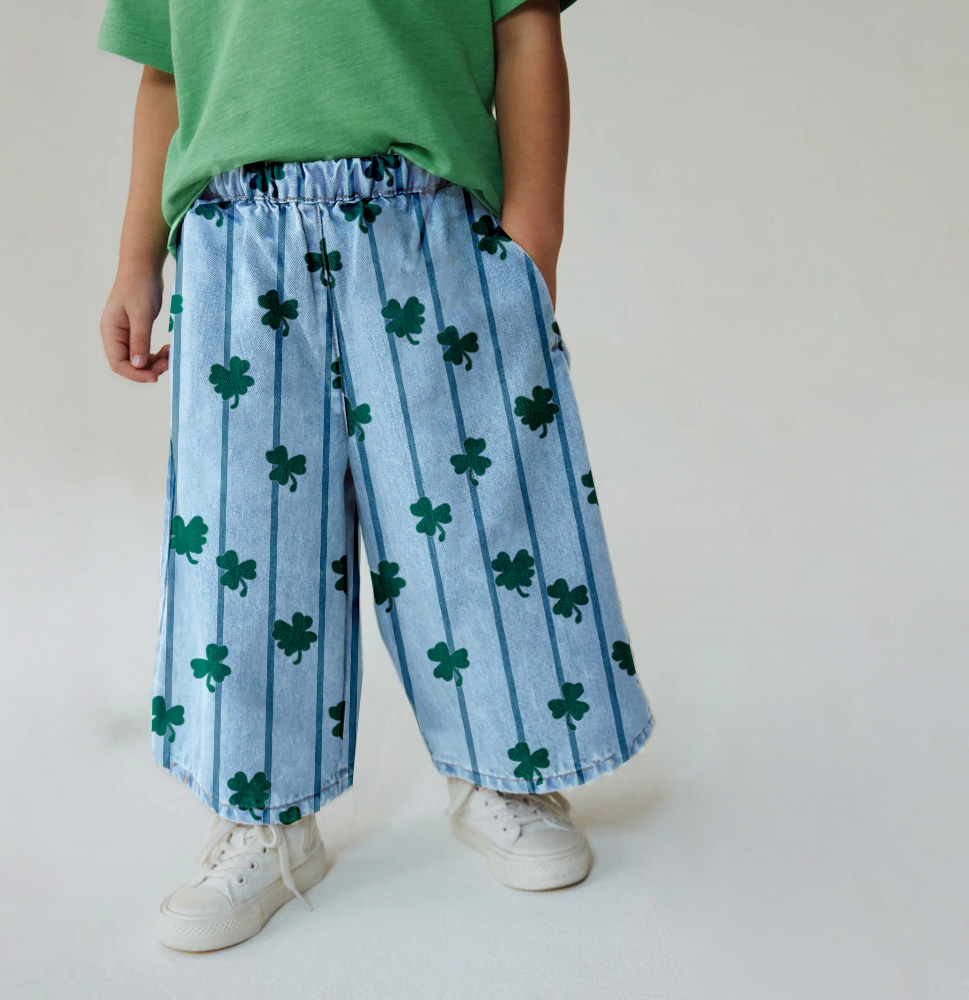 Baby & Kids 4-Leaf Stripe Jeans