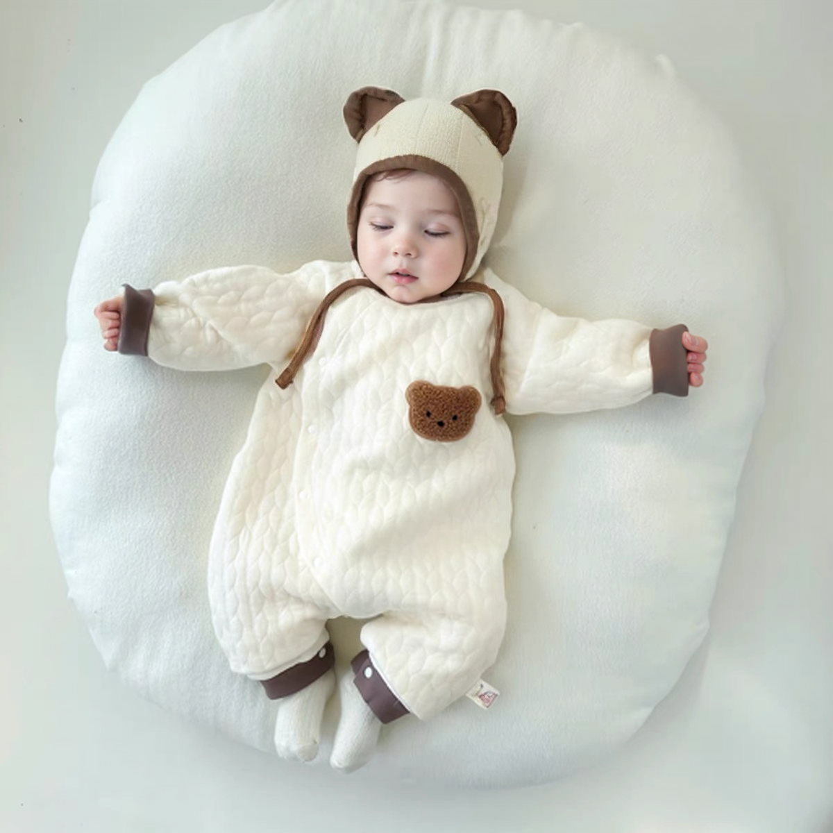 Baby Newborn 3D Bear Soft Jumpsuit