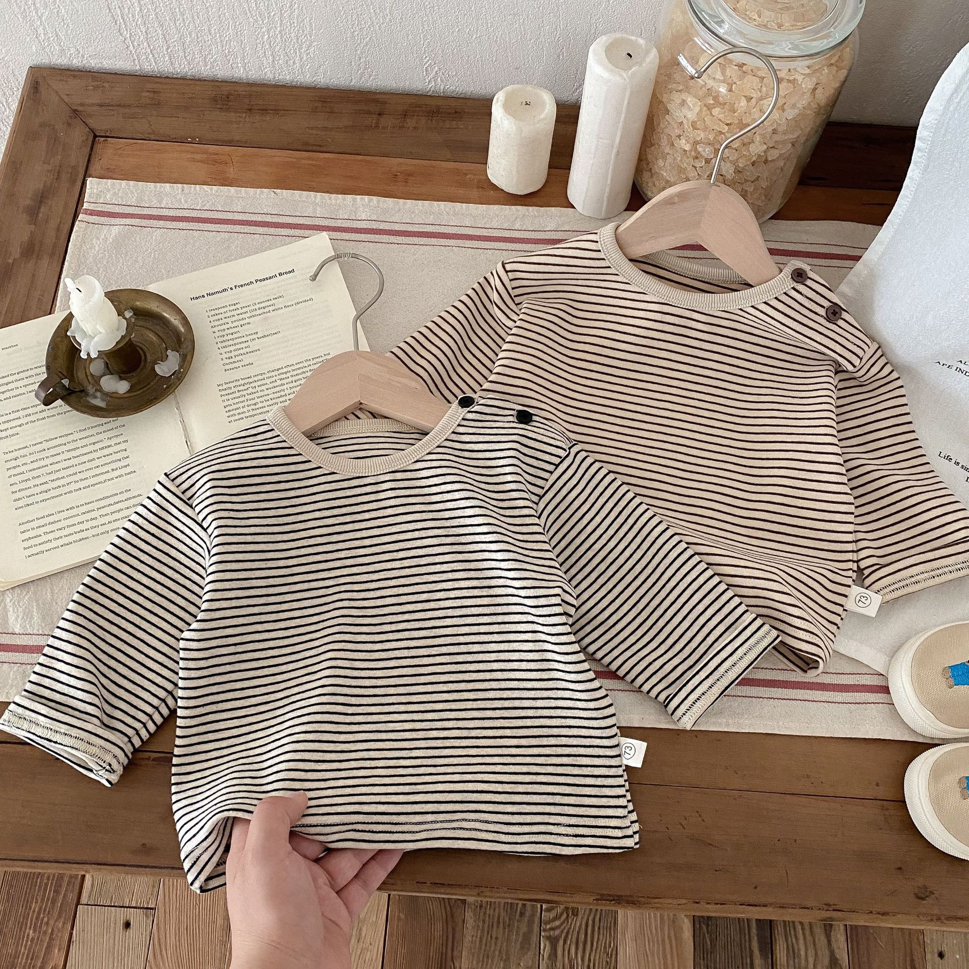 Baby Khaki Stripe T-Shirt
