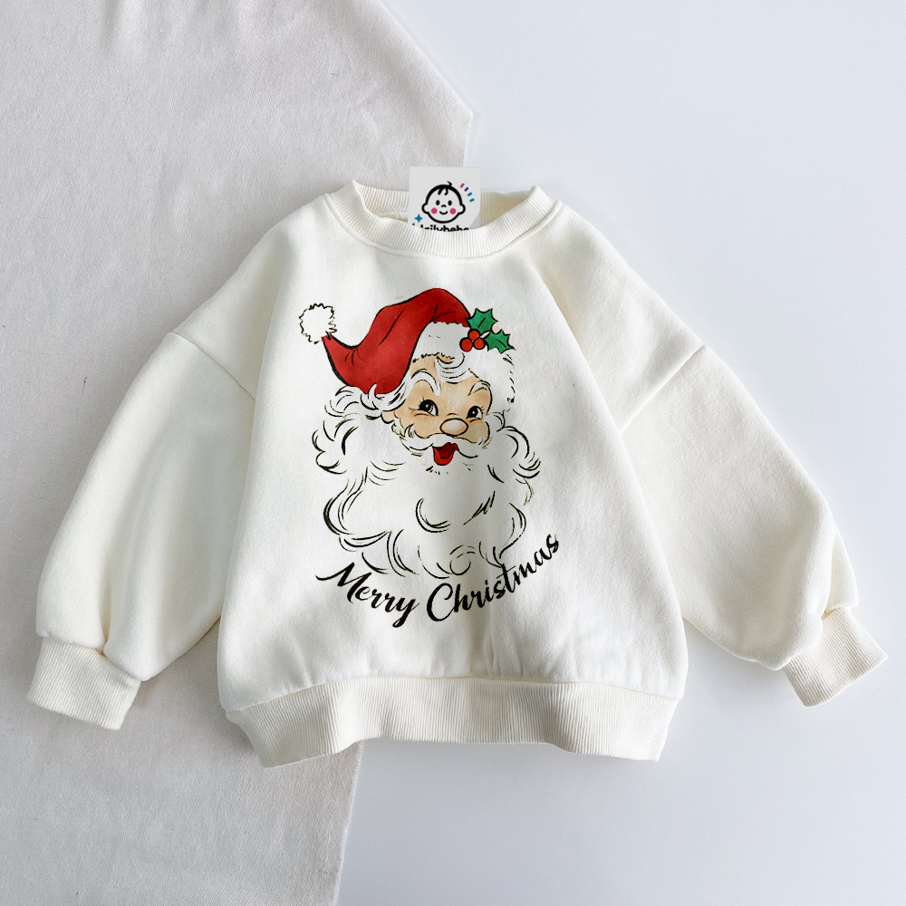 MERRY CHRISTMAS Baby Toddler Santa Sweatshirt