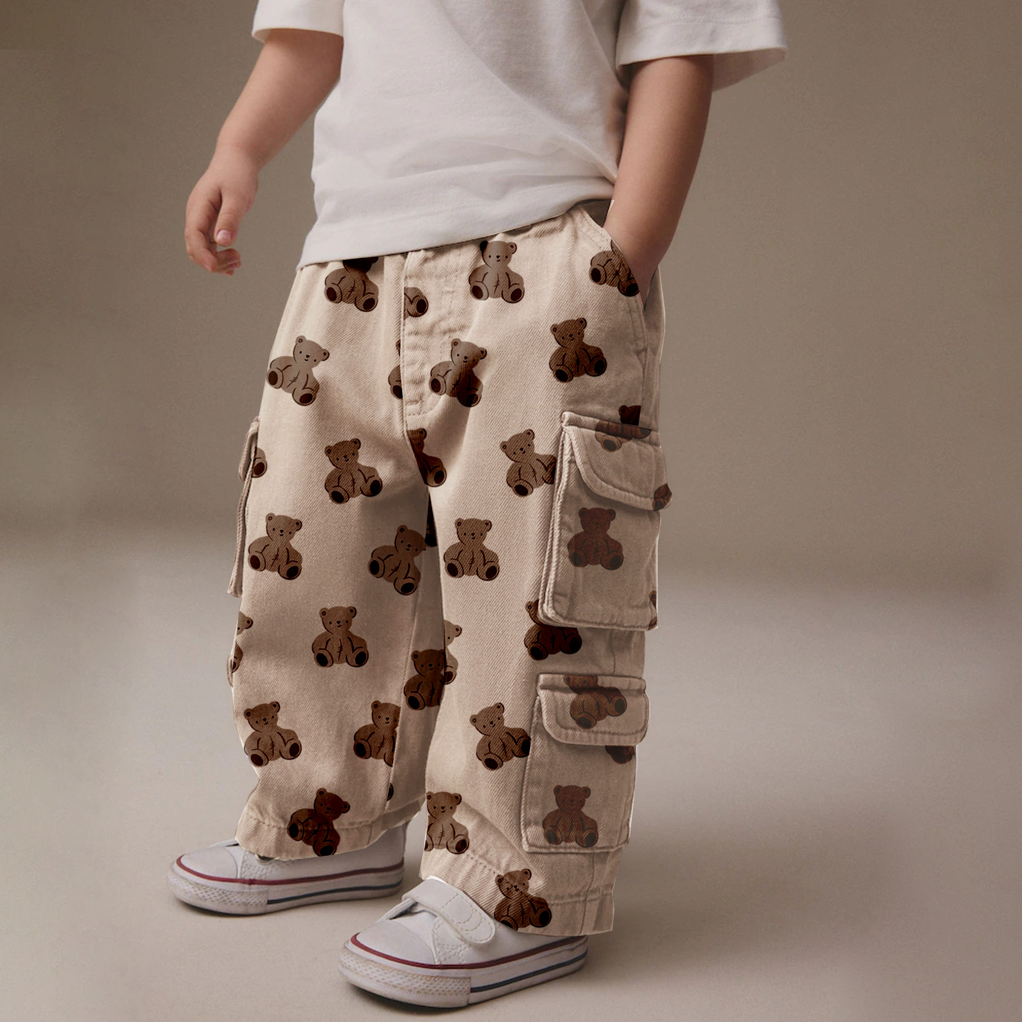 Baby & Kids Bear Multiple Pockets Pants