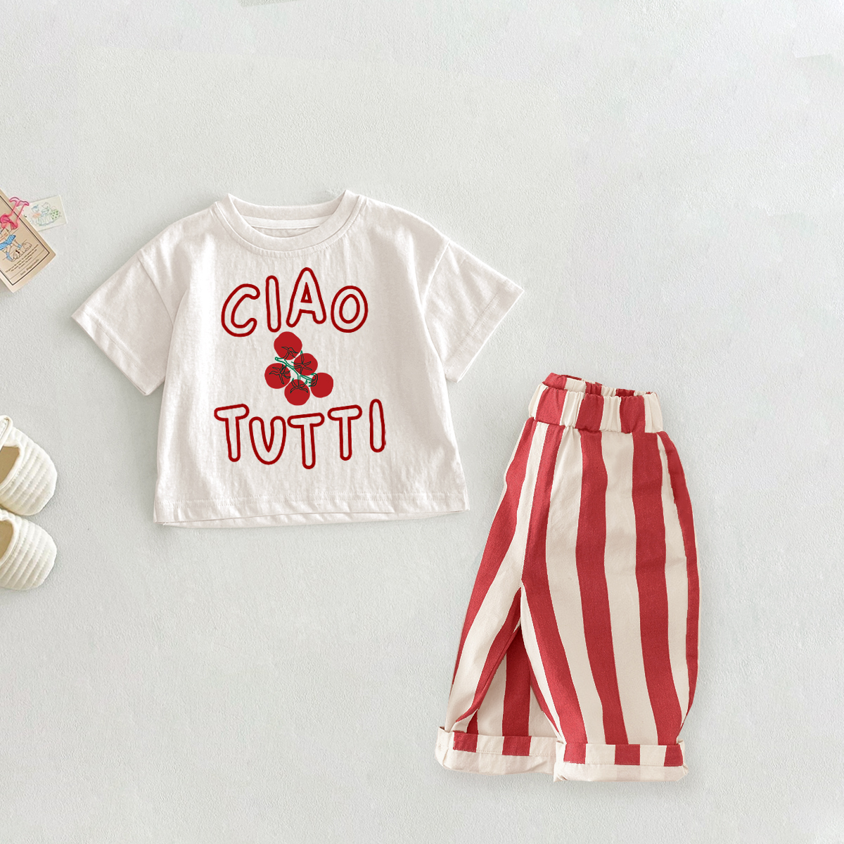 CIAO TUTTI Baby Toddler Tomato 2 Piece Set