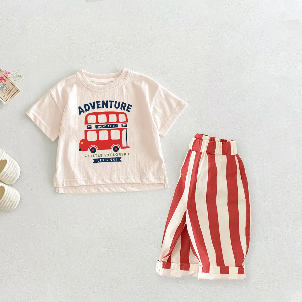 ADVENTURE Baby Toddler Bus 2-Piece Set