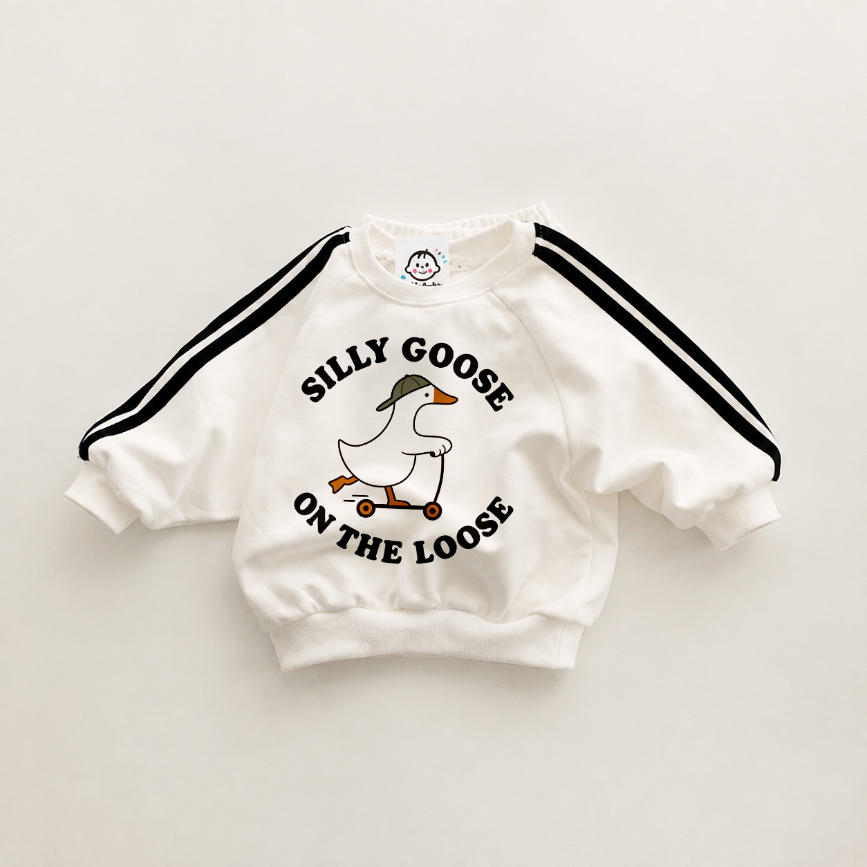 SILLY GOOSE ON THE LOOSE Baby & Kids Sweatshirt