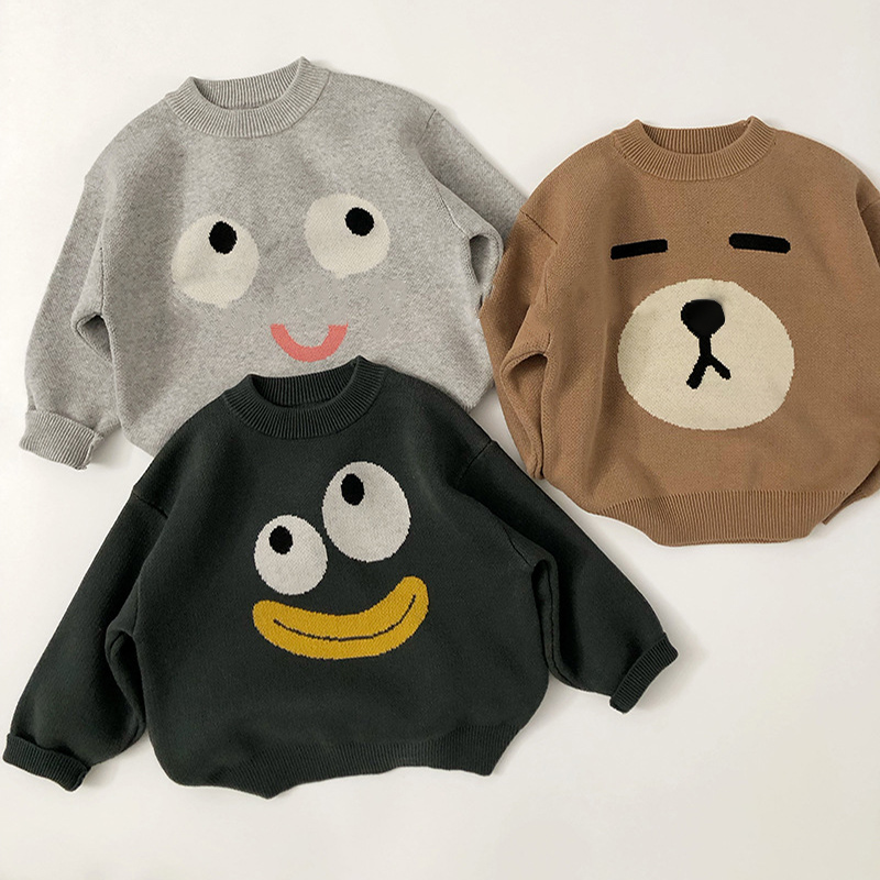 Toddler Emoticon Pullover Sweater
