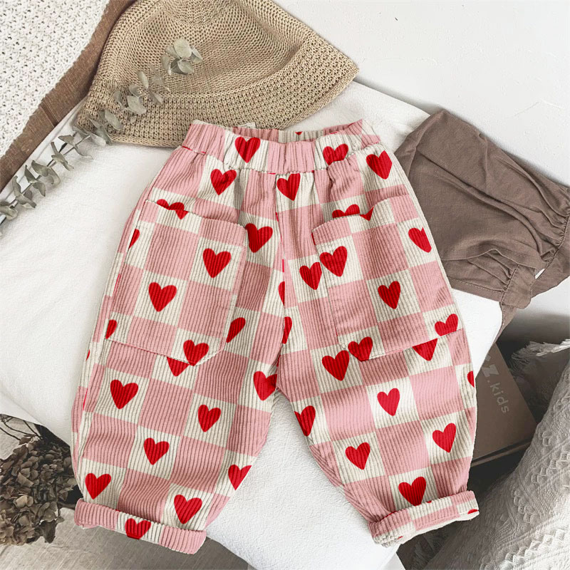 Baby & Kids Hearts Corduroy Pants