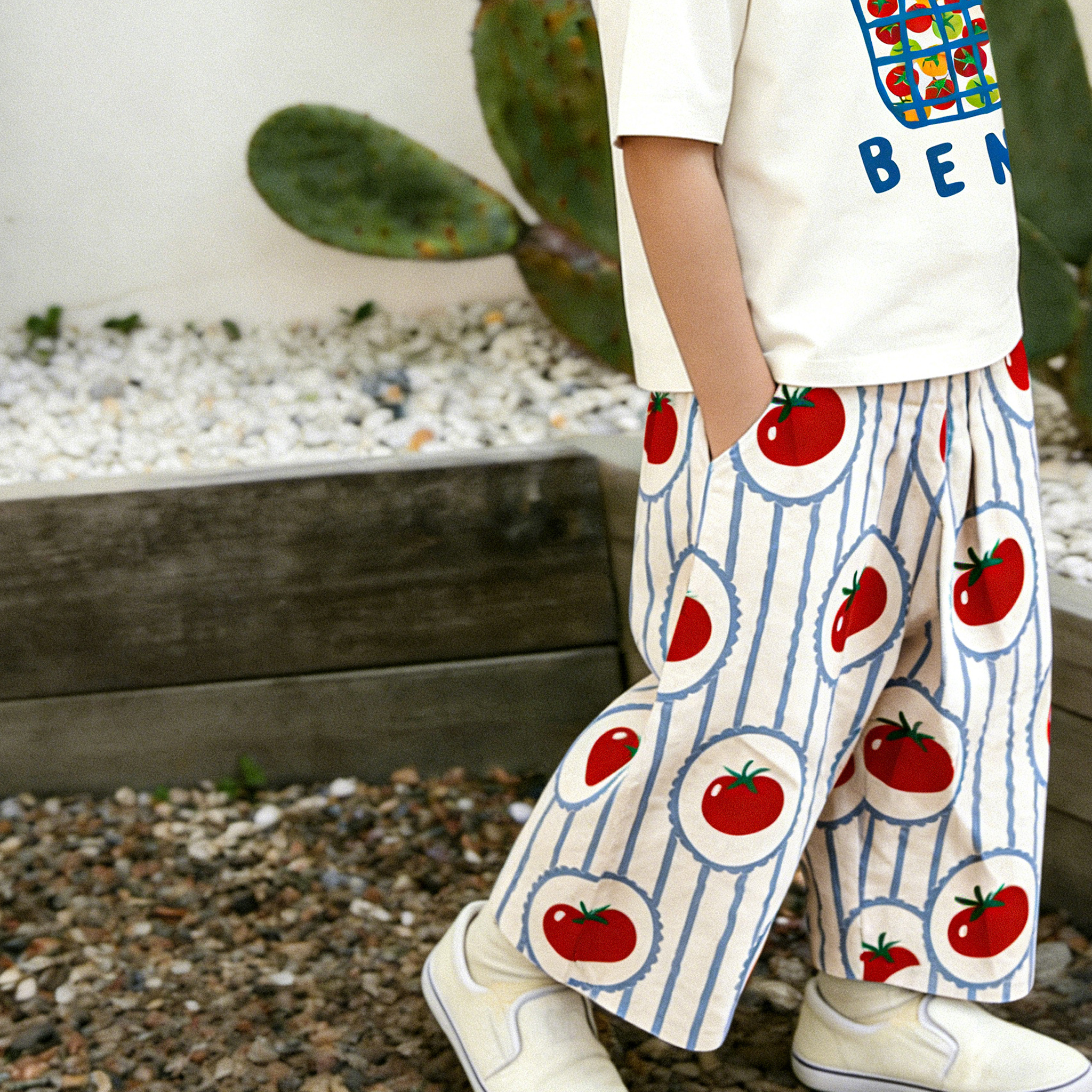 Baby & Kids Tomato Stripe Print Pants