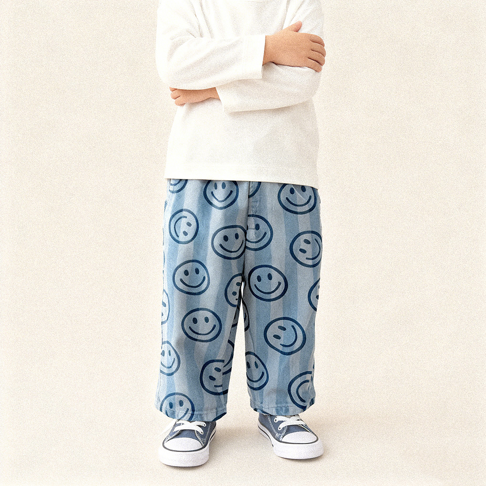 Baby & Kids Smiley Stripe Jeans