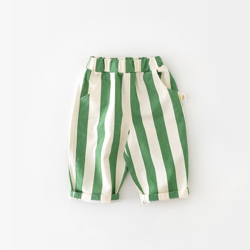 Vertical Striped Casual Pants
