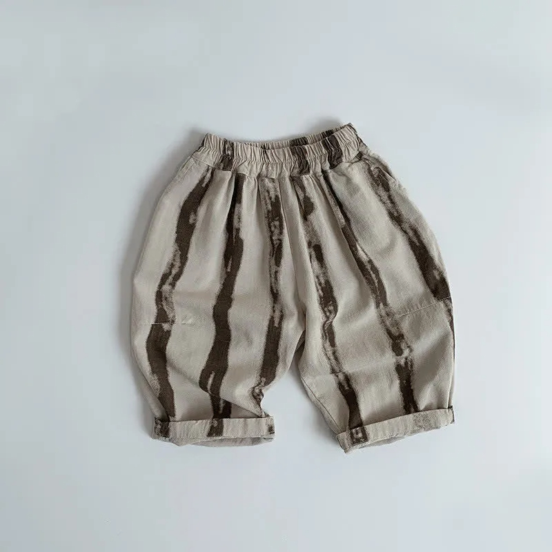 Kid Boy Fashion Design Vertical Striped Pants