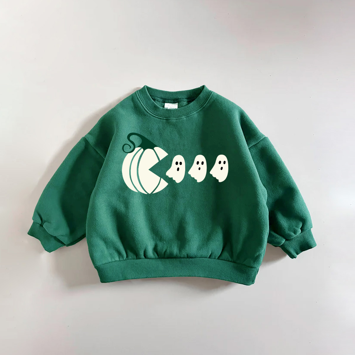 Baby Toddler Pumpkin Eating Ghost Sweatshirt