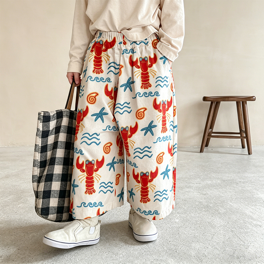 Baby & Kids Lobster starfish Wave Print Pants
