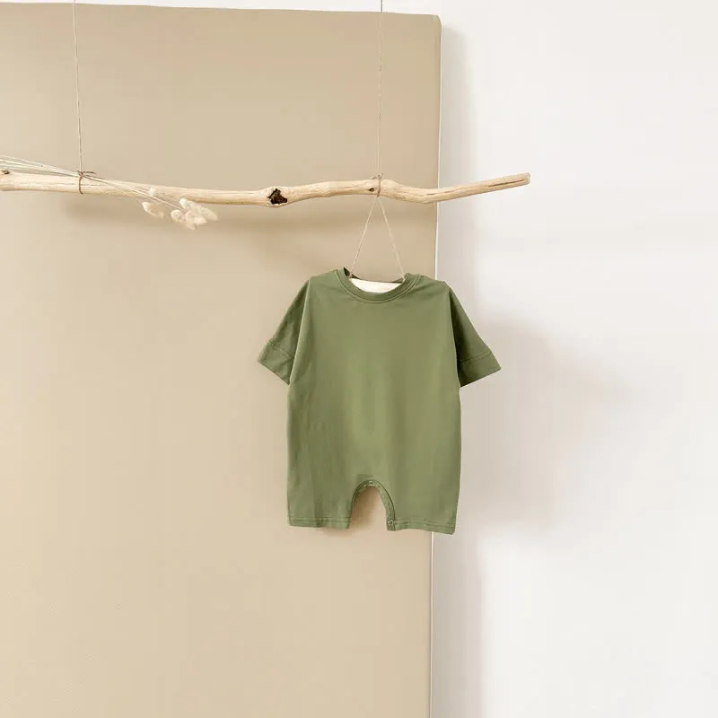 Baby Solid Color Causal Romper