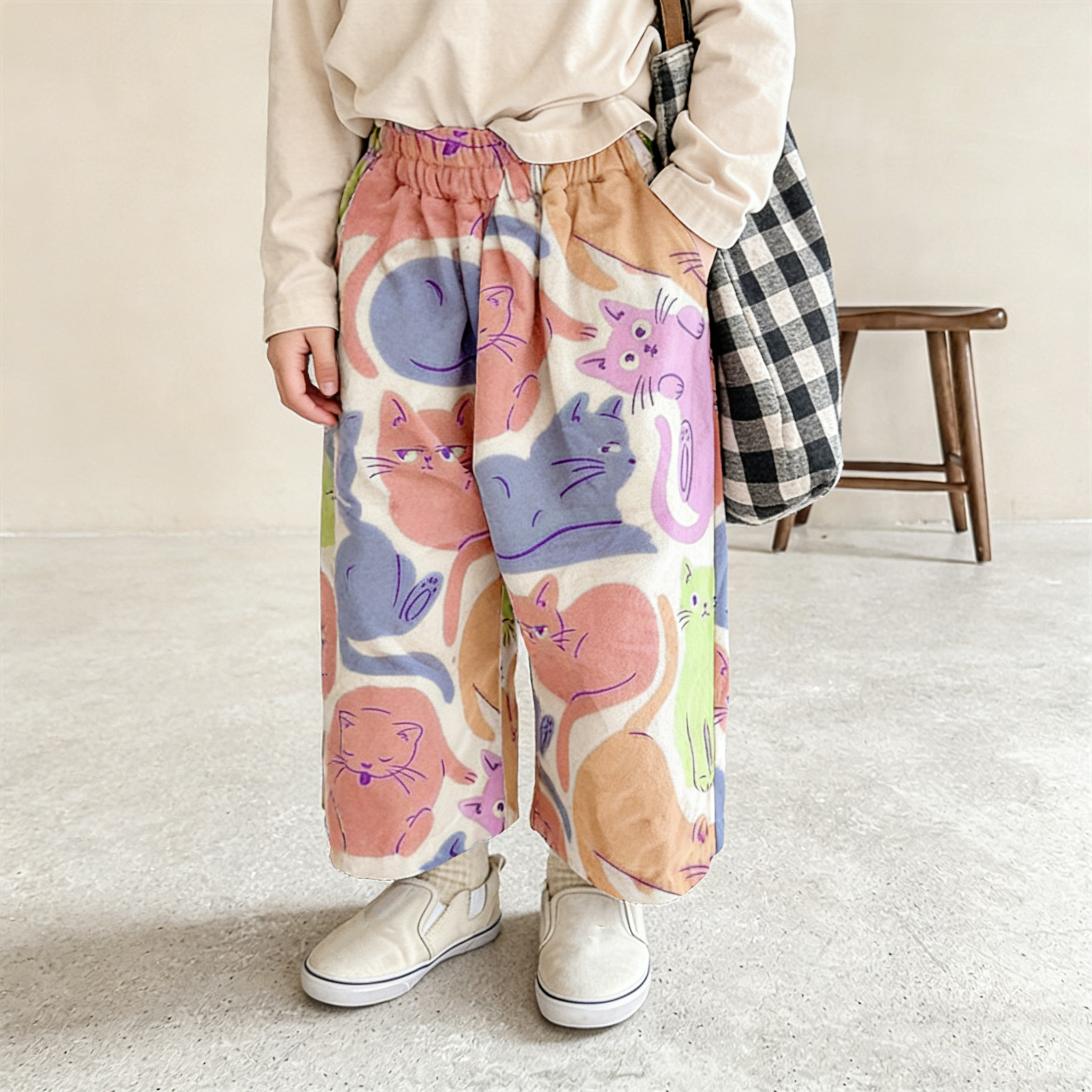 Baby & Kids Cats Print Pants