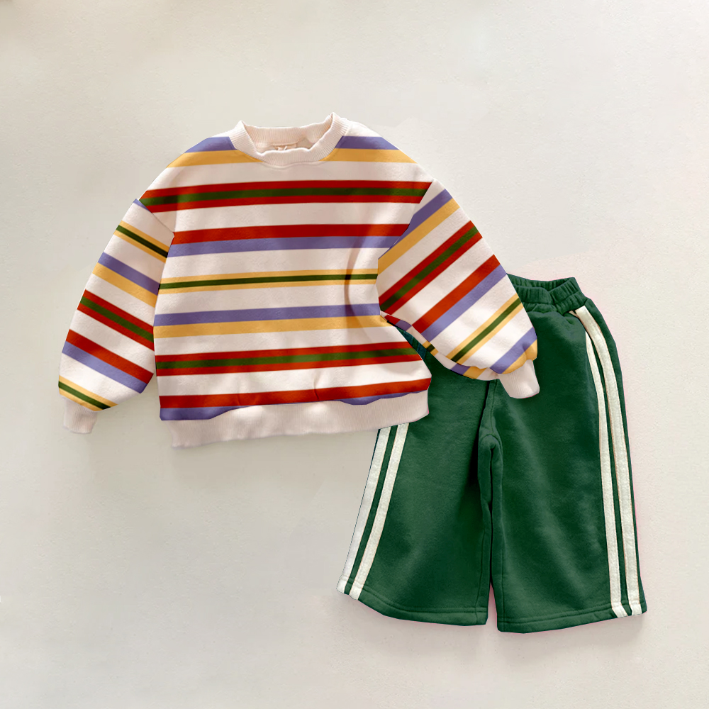 Baby & Kids Colorful Stripe 2-Piece Set